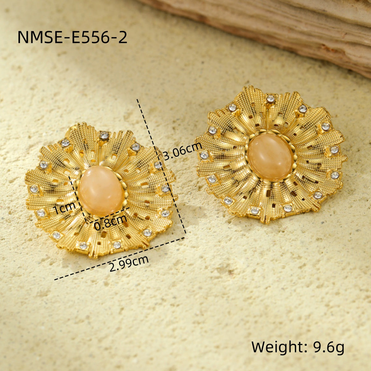 Aretes de Titanio con Incrustaciones Florales de Perlas y Zirconia de Estilo Vintage para Mujer