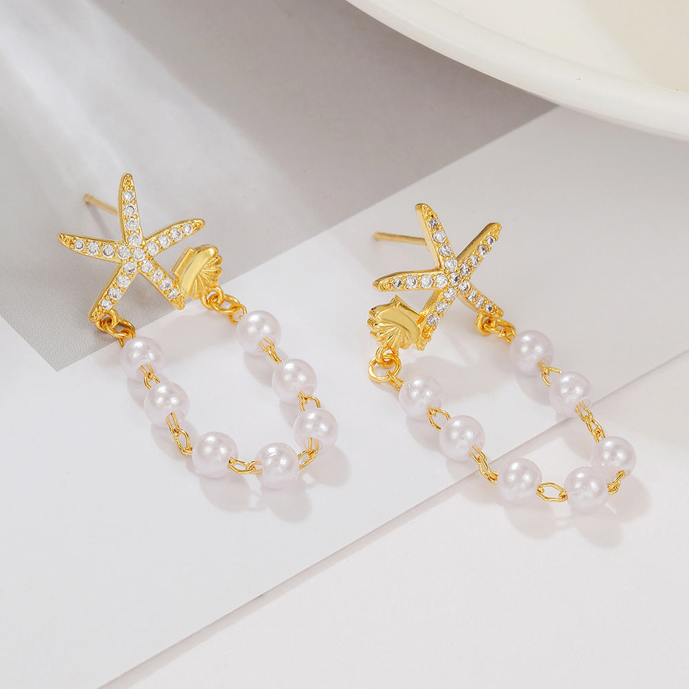 16K Gold Plated Brass Geometric Round Floral Earrings with Micro-set Cubic Zirconia and 925 Sterling Silver Posts