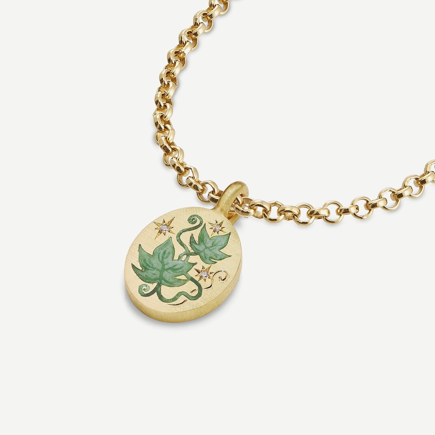 Personalized Floral Heart Pendant Necklace in Stainless Steel with Titanium Steel Pendant and Electroplated Finish