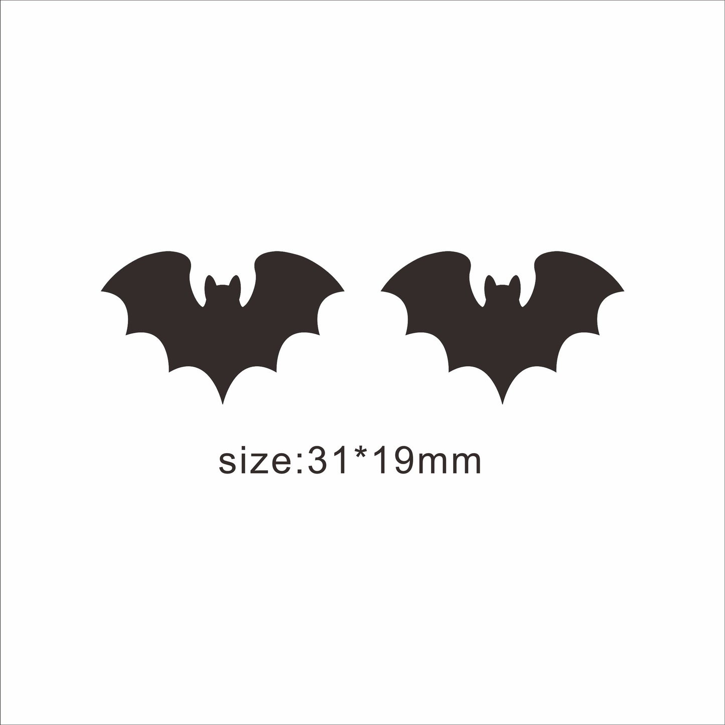 Orecchini a perno in legno novità con intaglio a forma di animale, motivo Zucca di Halloween, Fantasma, Gatto nero, Caldaia della strega, Pipistrello, Caramella, Ragnatela