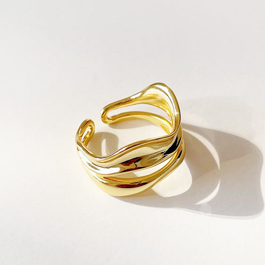 Anillo unisex de plata de ley 925 con diseño de número y patrón texturizado - Joyería de moda para mujer