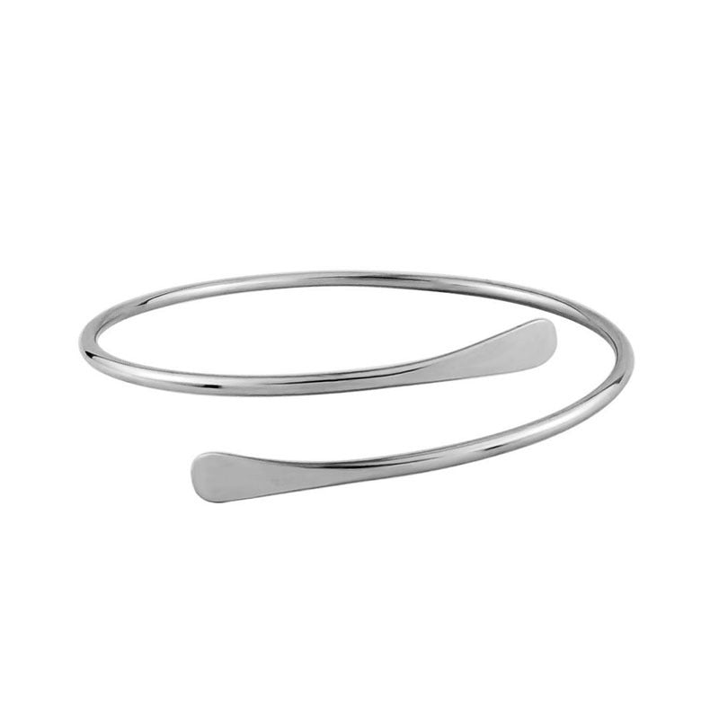 Geometric Hollow Out Plated Metal Cuff Bracelet for Women