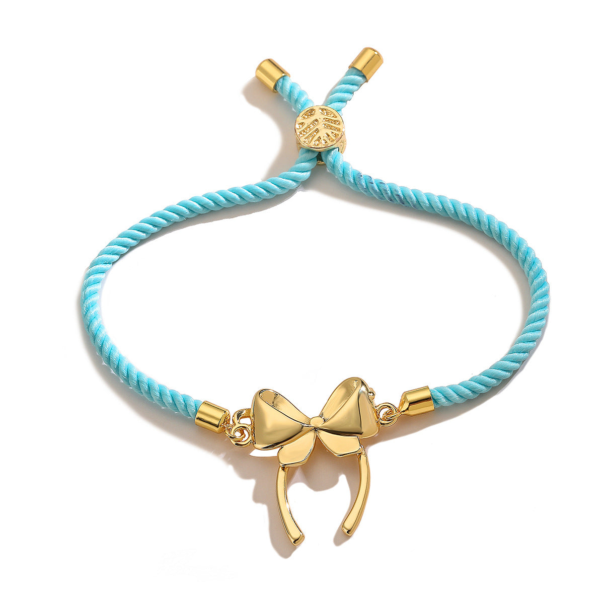 Sweet Bowknot-Shaped Hand Chain for Women with Copper Base Plated in 18K Gold and Micro-Paved Zirconia, Geometric Design Fashion Accessory