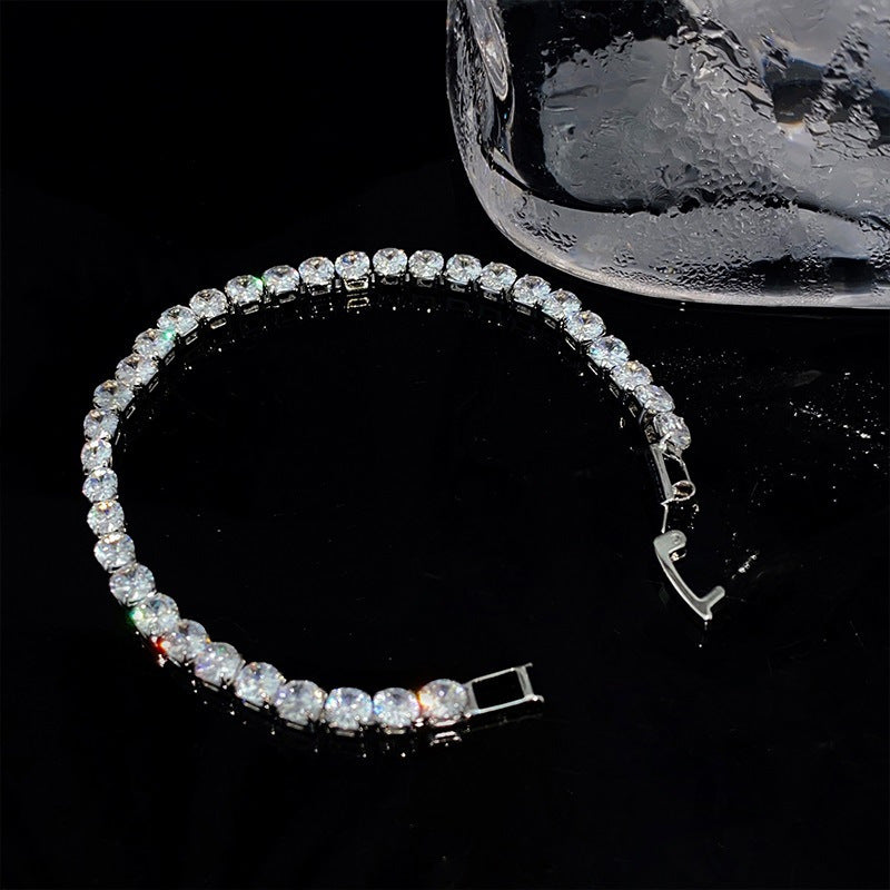 Elegant Gold Plated Brass Butterfly Floral Cubic Zirconia Bracelet for Women