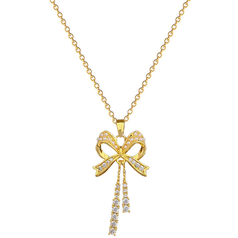 Luxury Titanium Steel Butterfly Geometric Necklace and Earrings Set for Women