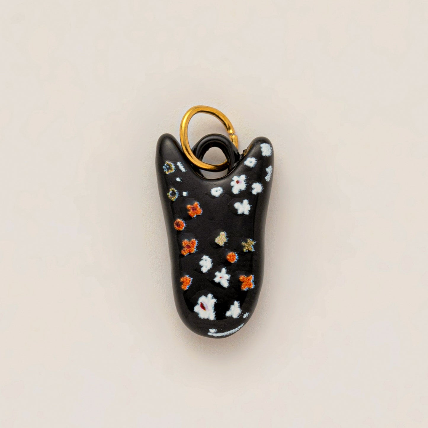 Vintage 18K Gold Plated Stainless Steel Shark Parrot Charm Bar for Women