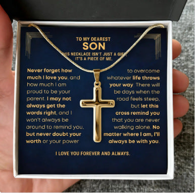 Hip Hop Style U-Shaped Cuban Link Necklace for Men Stainless Steel Plated Zinc Alloy Pendant