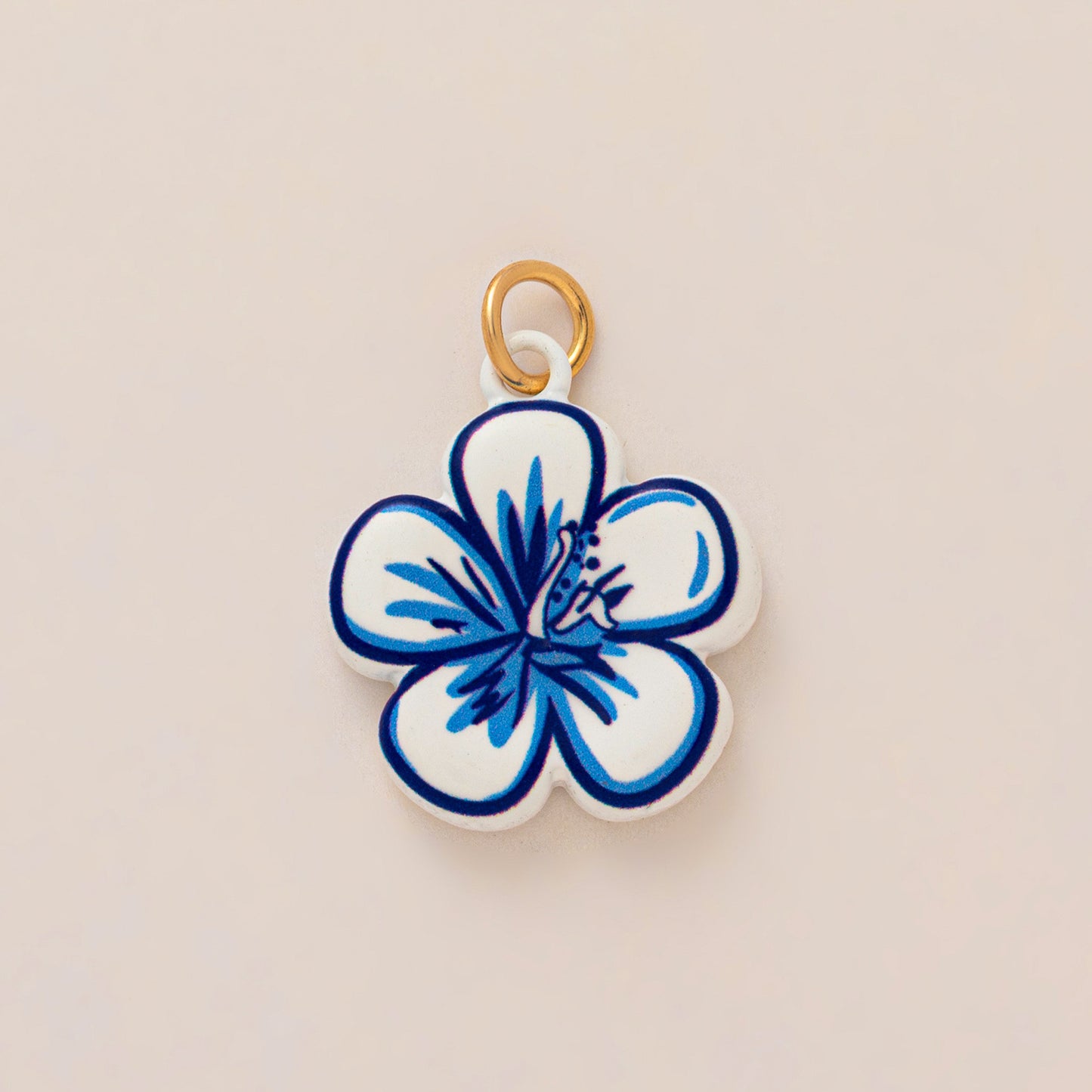 Elegant Casual Geometric Heart Plant Drip Oil Plated Brass Necklace with Stainless Steel Pendant