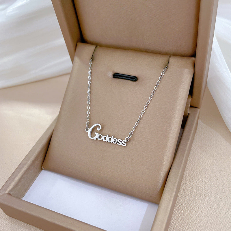 Collana in Acciaio al Titanio Placcato con Design Geometrico Minimalista e Catena Irregolare, Unisex