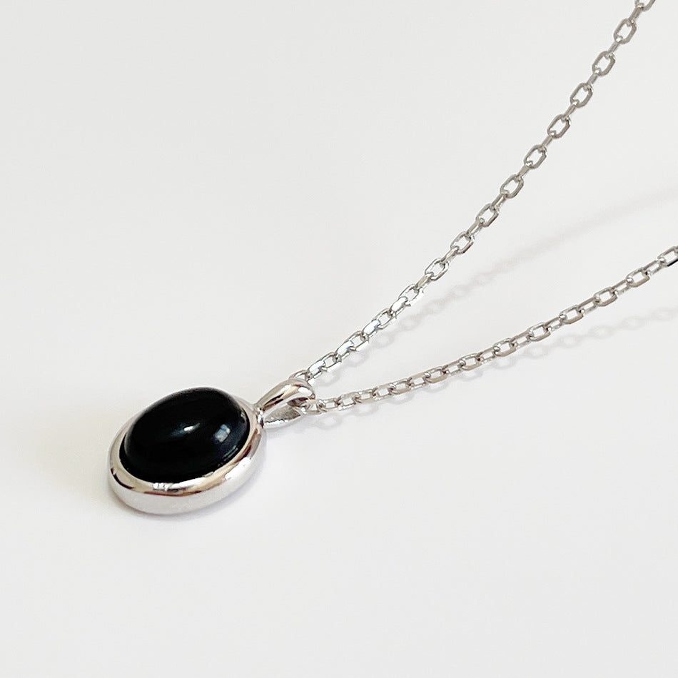 Collana con ciondolo a puzzle geometrico placcata in argento sterling 925 stile bohémien vintage con catena a sfere