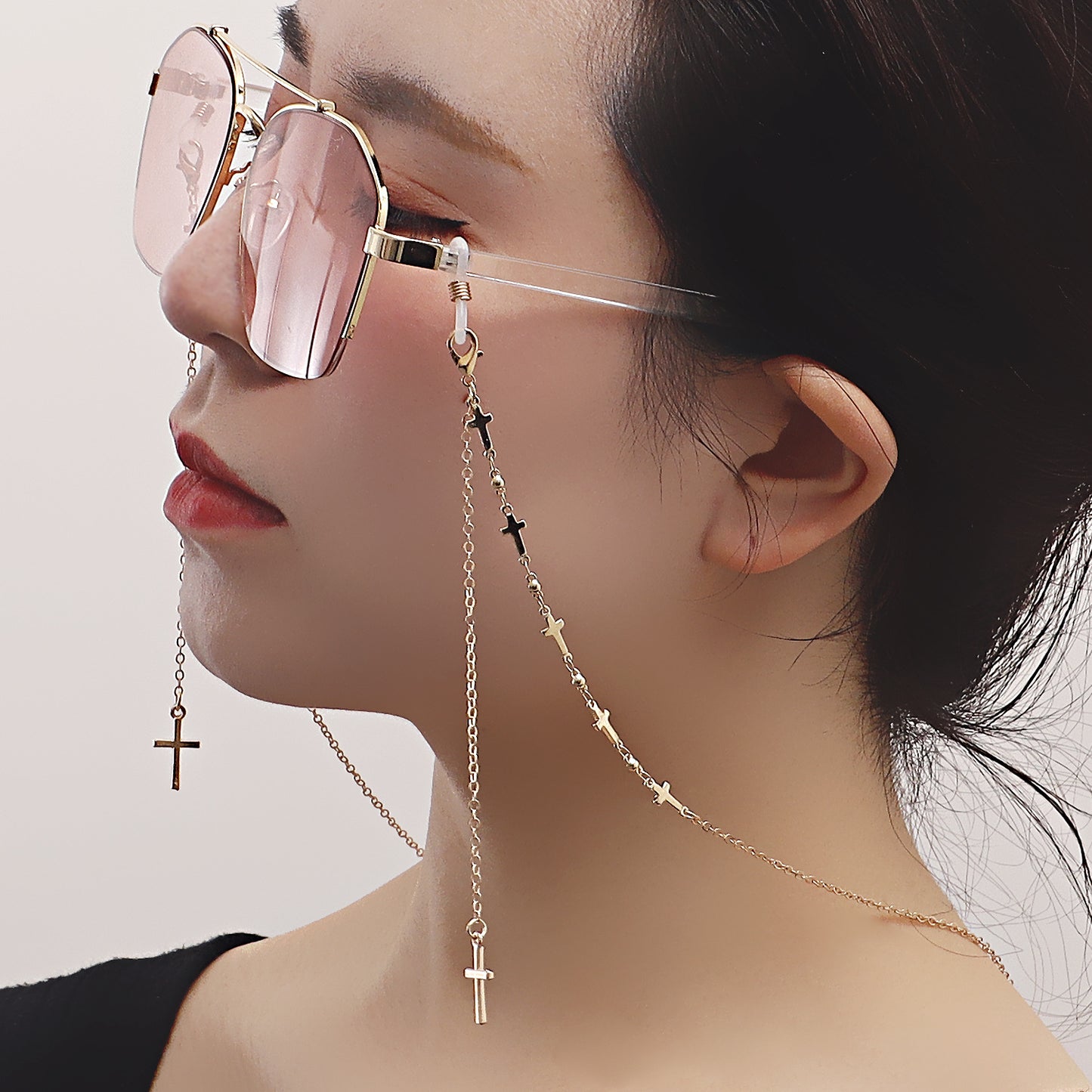 Acrylic Alloy Glasses Chain Mask Chain