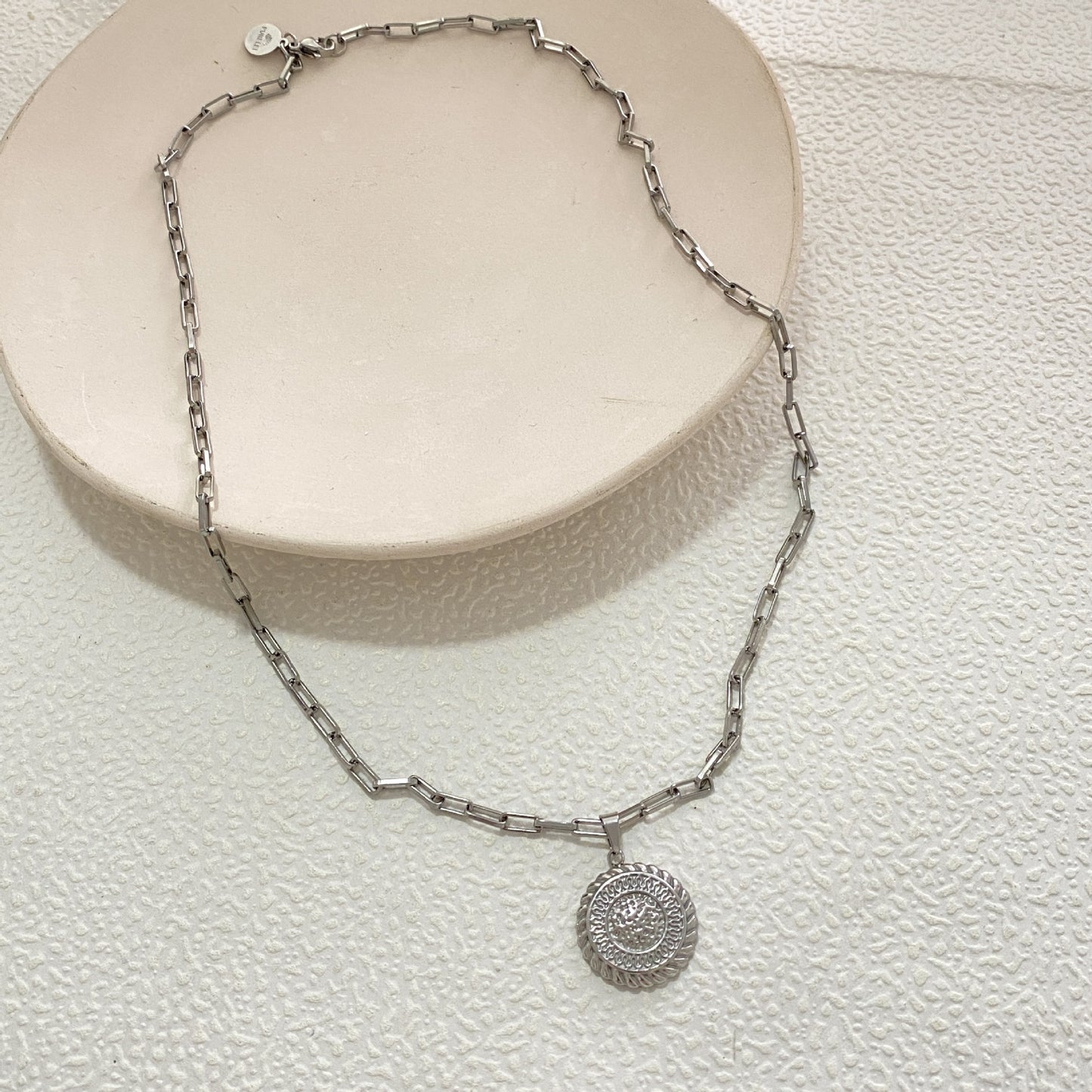 Vintage Sun Star Geometric Titanium Steel Plated Pendant Necklace for Unisex