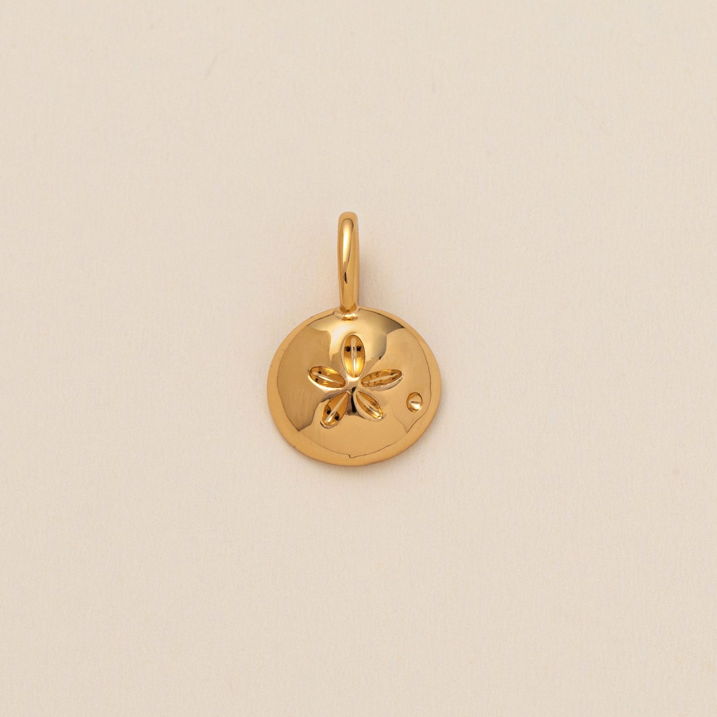 Minimalist Plated Brass Heart Charm Bar