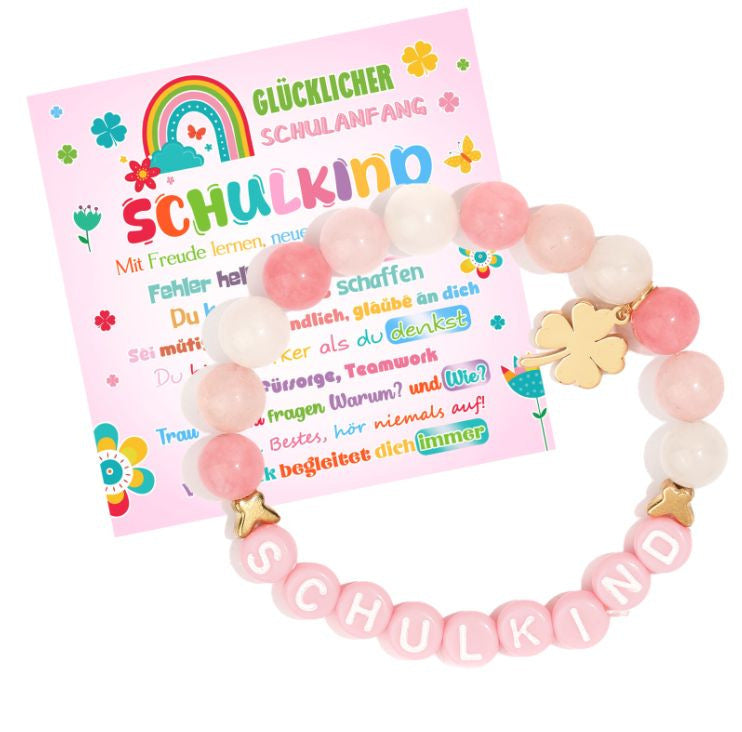Minimalist Acrylic Letter Beaded Bracelet for Women