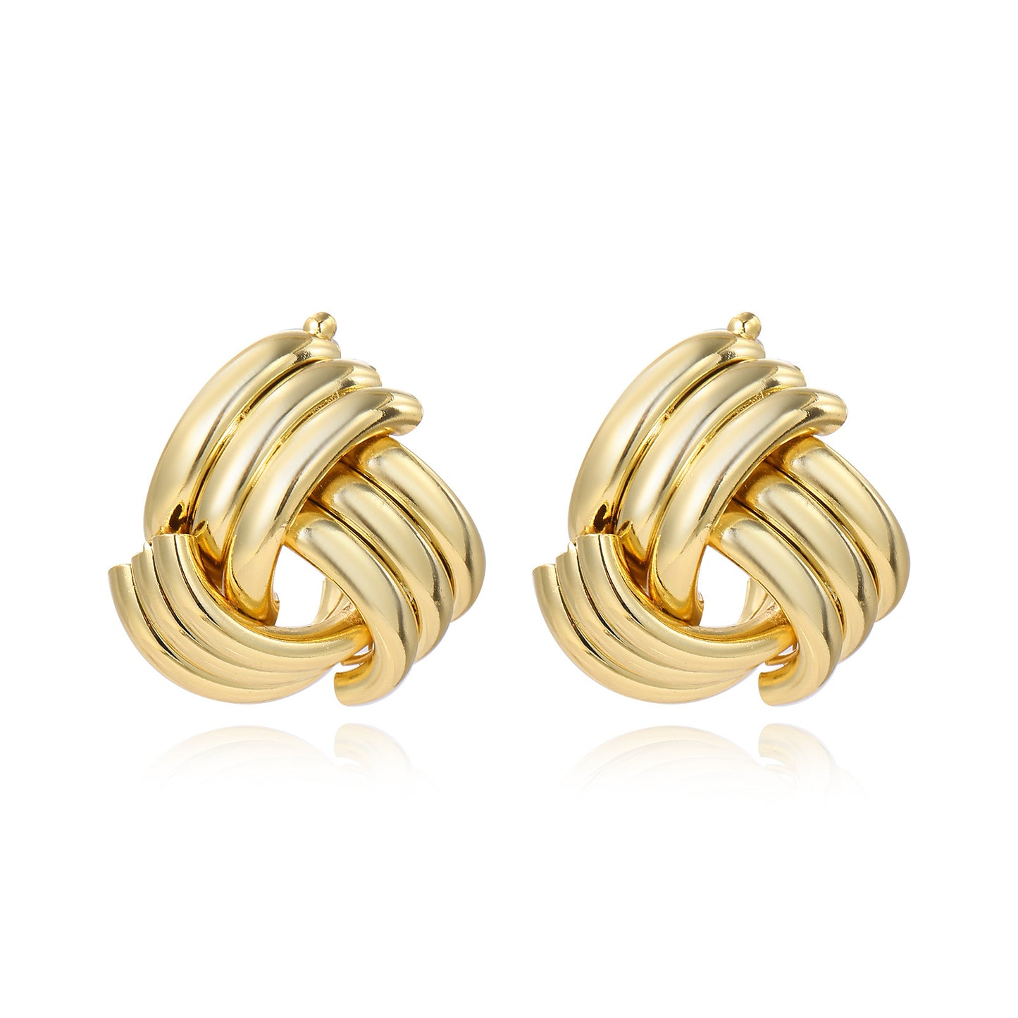 Luxury Elegant Geometric Rhinestone Inlay Alloy Earrings Set for Women