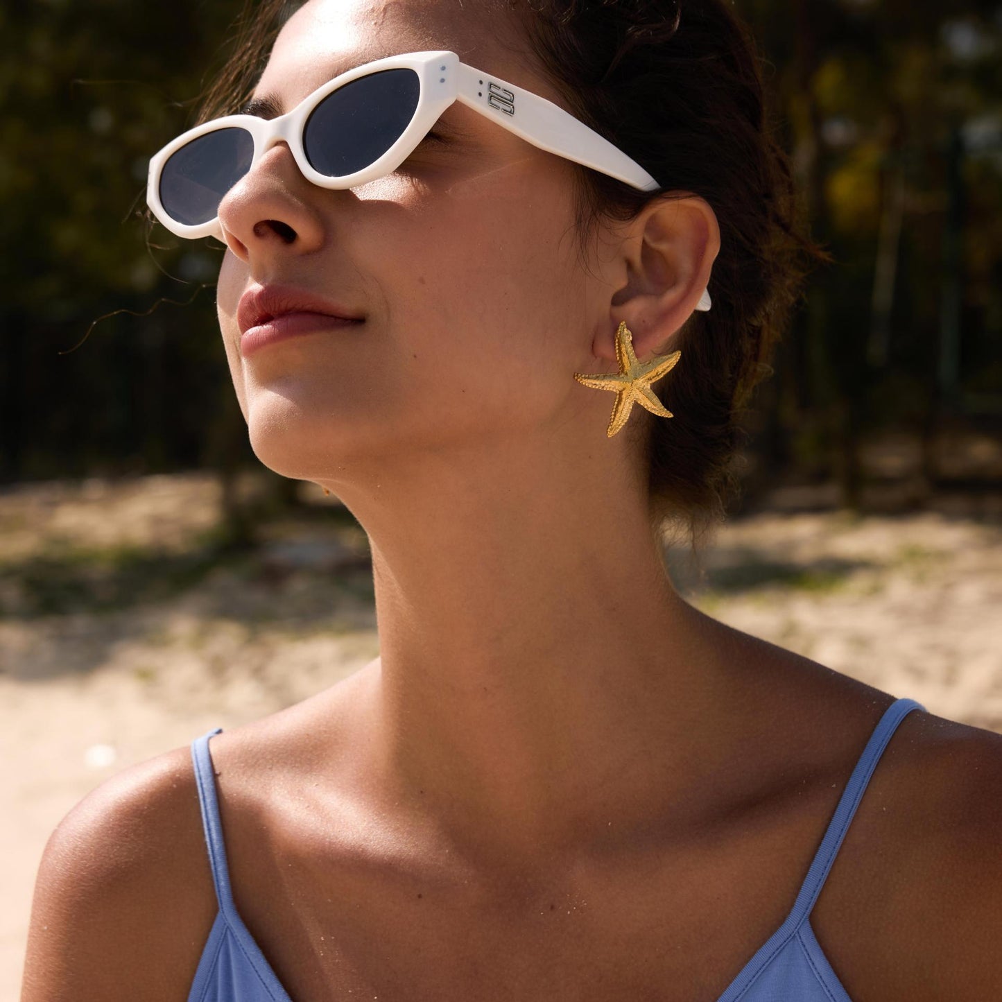 Minimalist Geometric Star Stainless Steel PVD Bracelet for Women