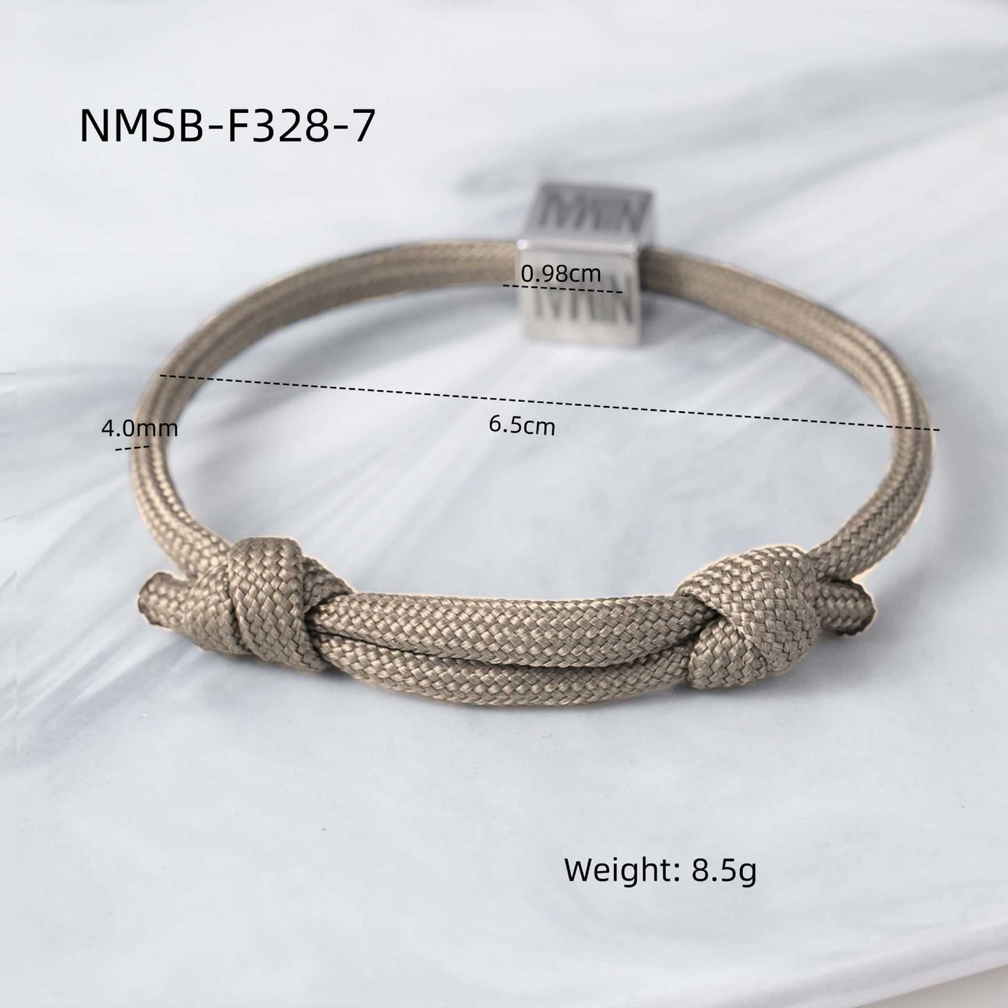 Bracciale Intrecciato Regolabile in Stile Ufficio alla Moda in Acciaio al Titanio con Finitura Galvanizzata da Donna