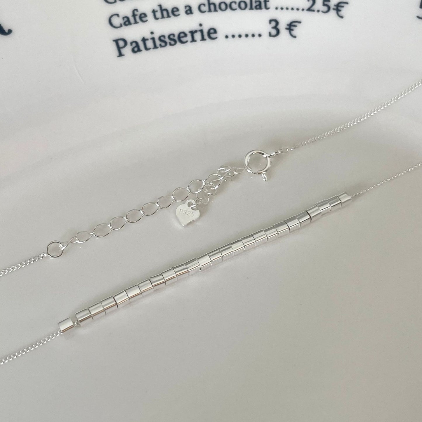 Minimalist Geometric Square Pendant Necklace for Women in 925 Sterling Silver with Clean Line Design