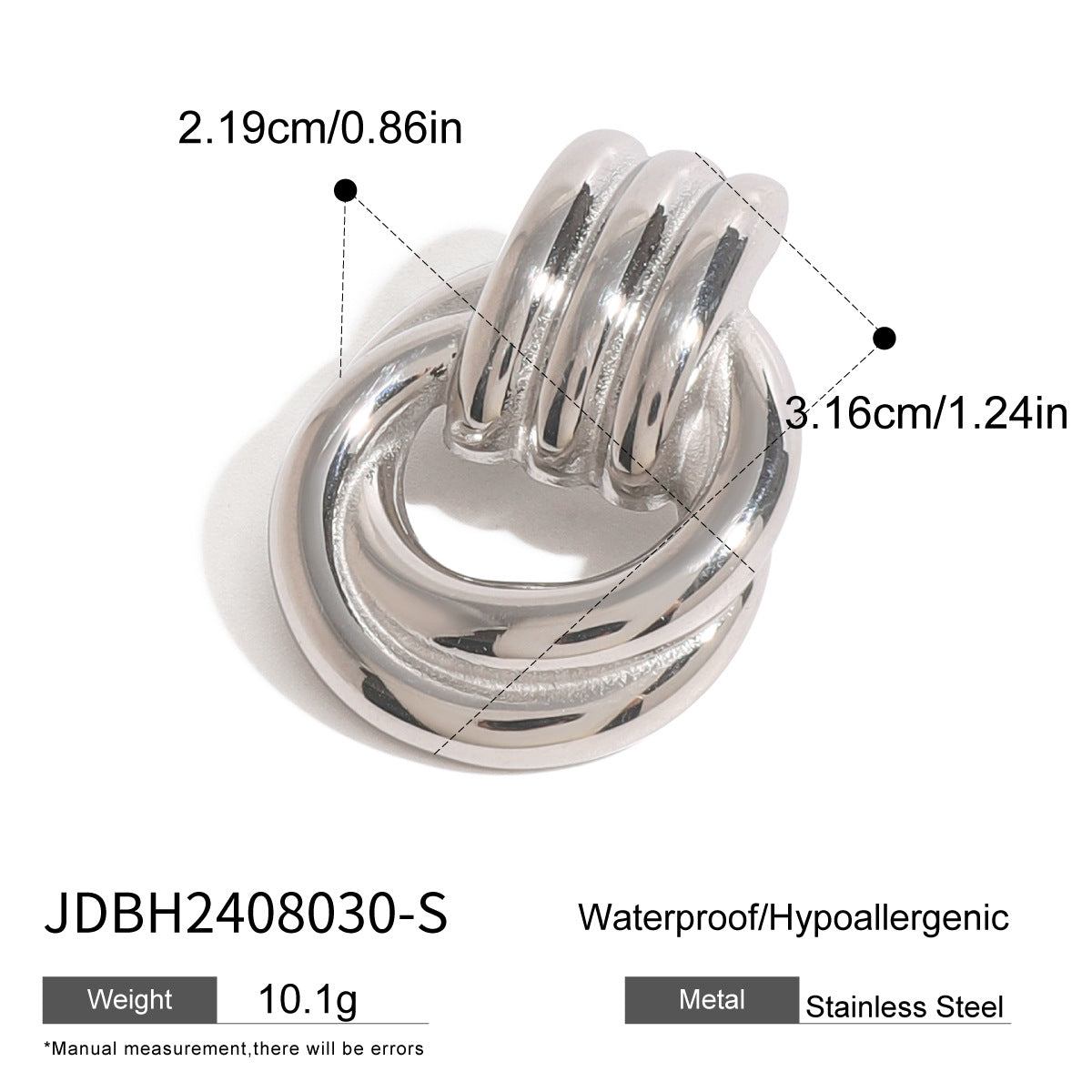 Minimalist Geometric Stainless Steel Brooch for Women with Plated Finish Elegant Clothing Accessory and Anti-Slip Safety Pin