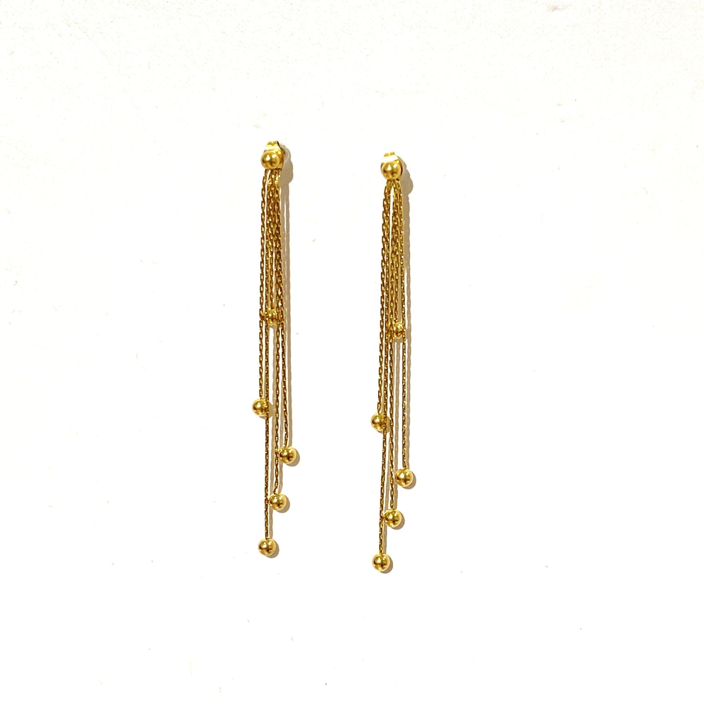 Elegant Stainless Steel Tassel Drop Earrings for Unisex