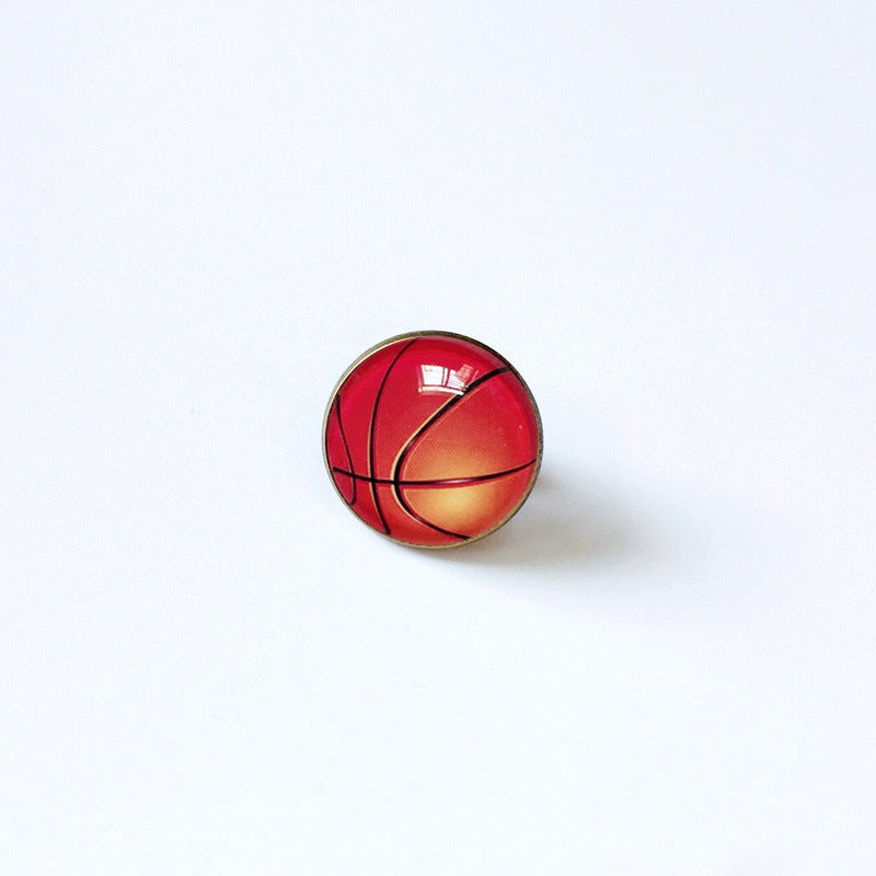 Pin de solapa metálico de equipos de baloncesto retro de la NBA - Insignia con gema vintage - Broche de Kobe Curry - Regalo para fans - Unisex