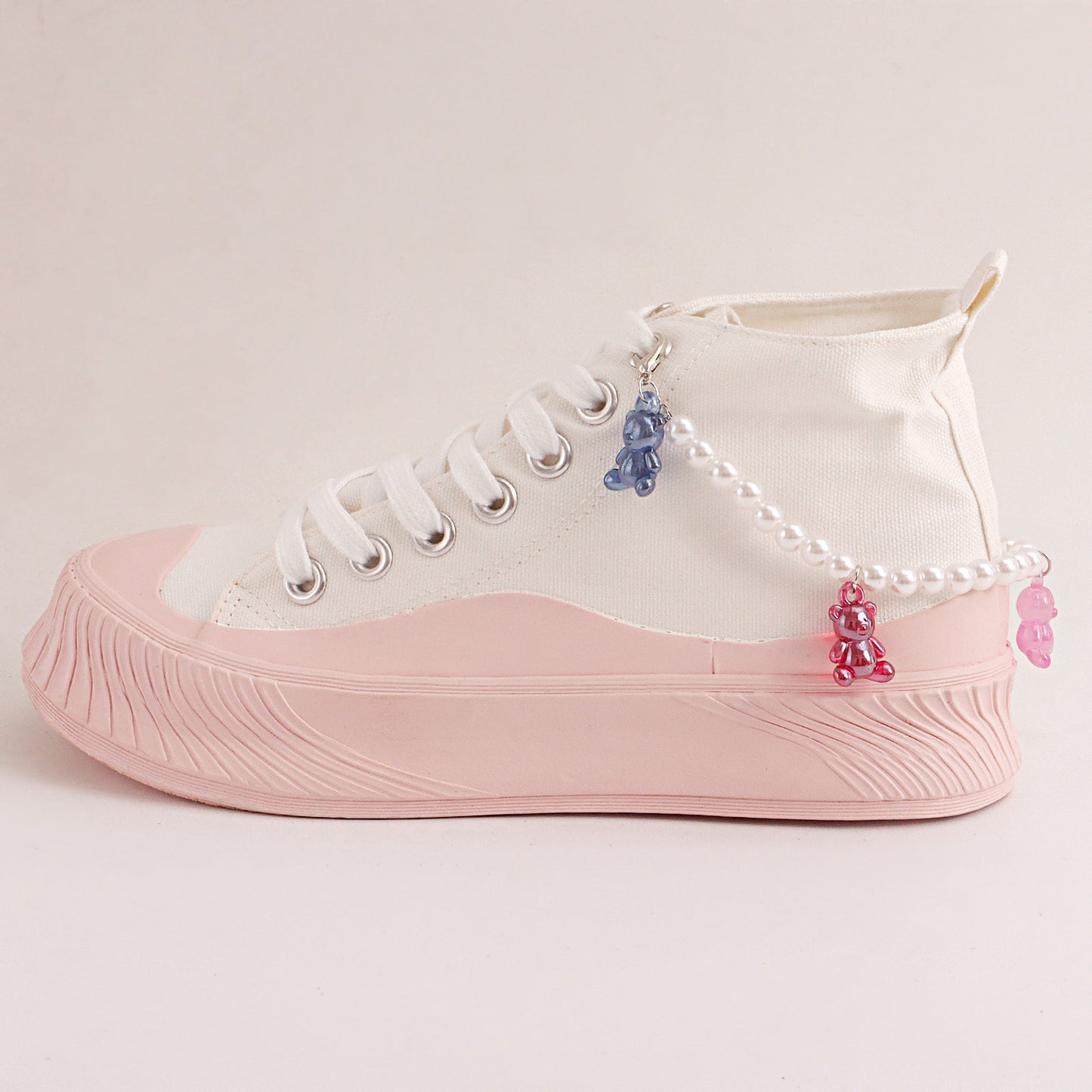 Minimalist Bear-Shaped Alloy Anklet for Women with Candy-Colored Pearlescent Finish