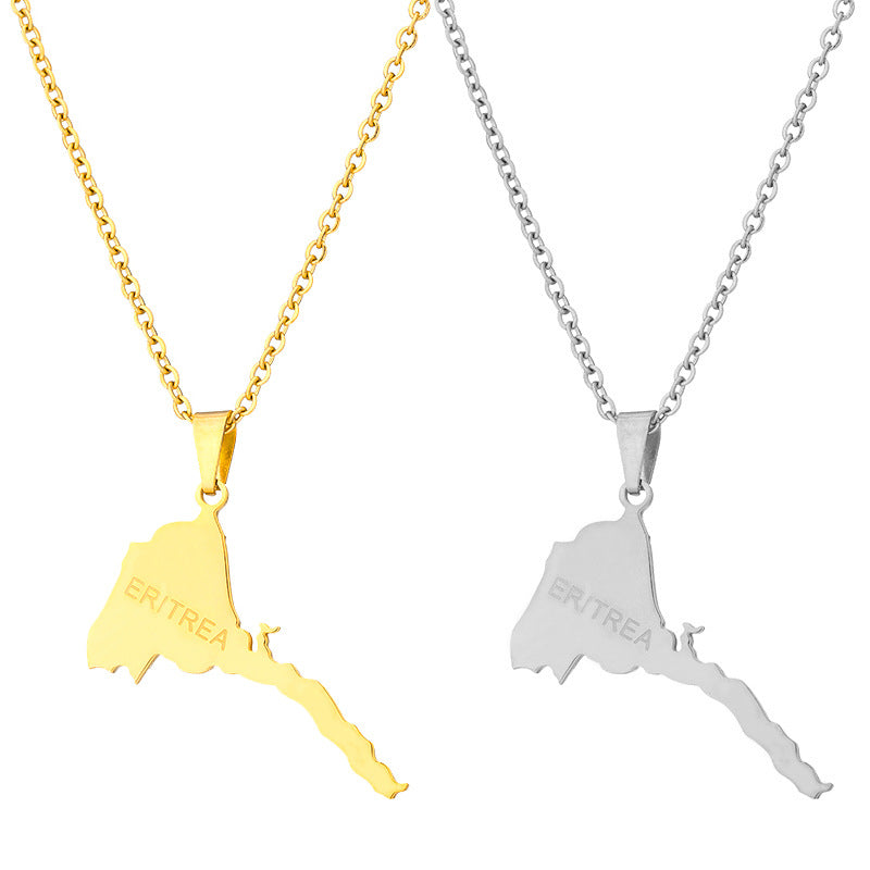 Collana in acciaio inossidabile con lettera geometrica, ciondolo in acciaio al titanio, finitura galvanizzata, catena a O, accessorio moda unisex