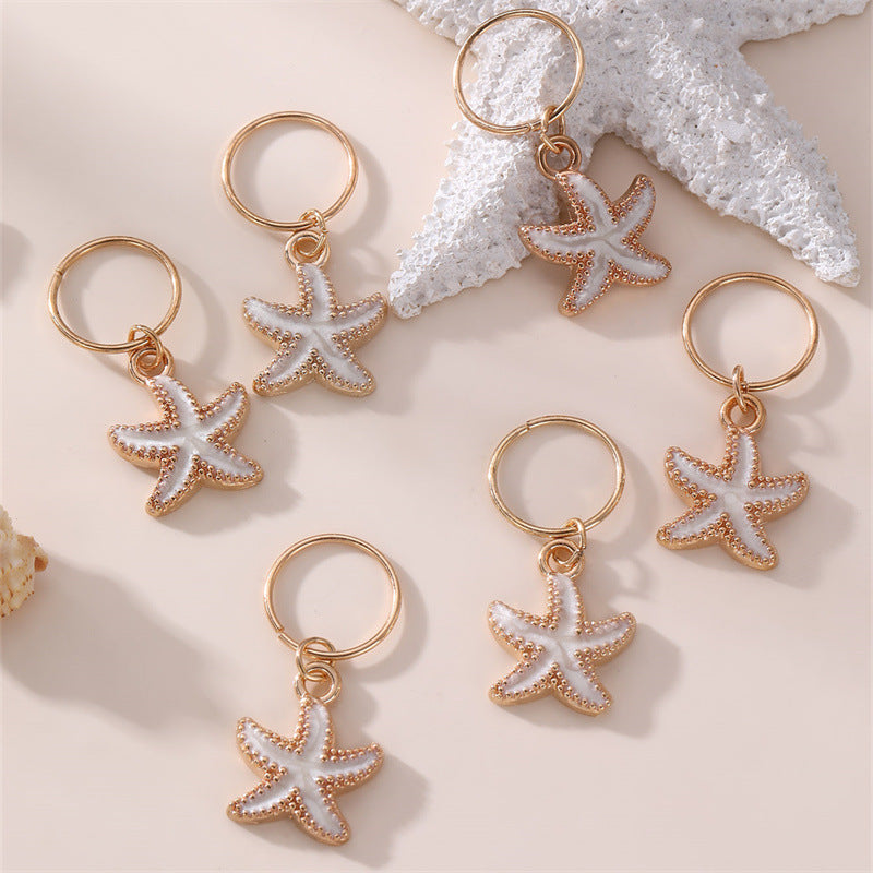 Juego de peinetas metálicas en forma de estrella minimalistas para niños con acabado chapado, accesorios para el cabello de trenzas sucias