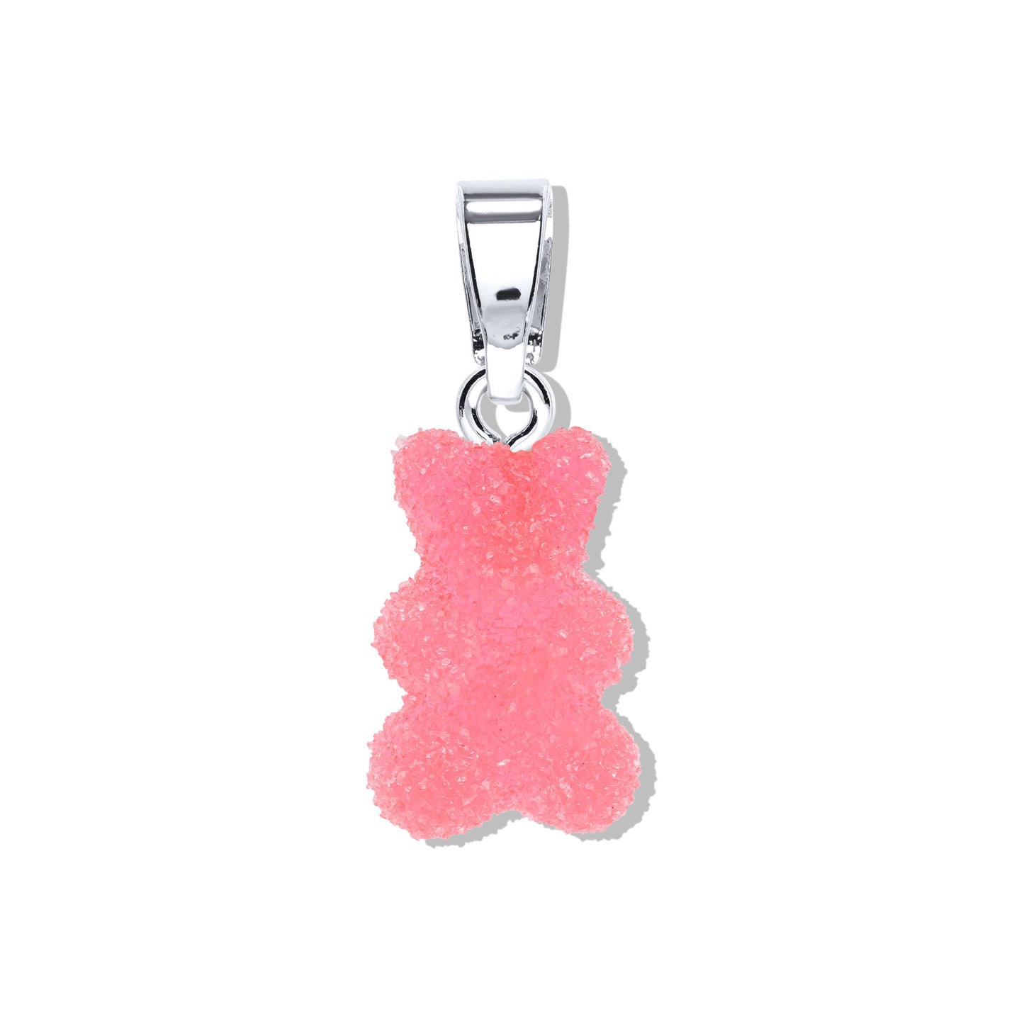 Colorful Resin Bear Charm Bar with Plated Finish for DIY Jewelry Making