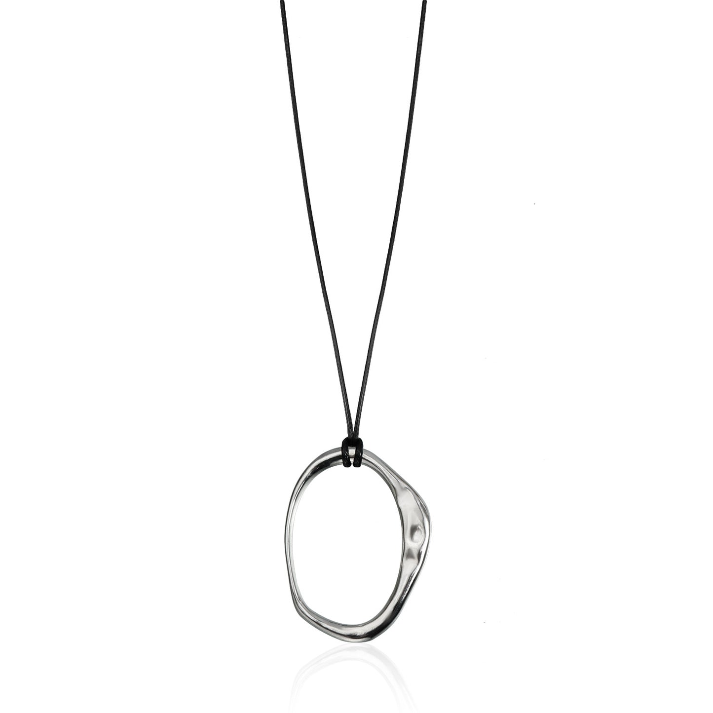 Exaggerated Large Heart Geometric Alloy Plated Pendant Necklace for Women Casual Fashion