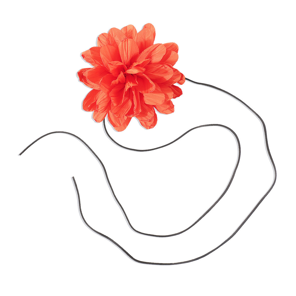 Collar de terciopelo floral de rosas, dulce y atrevido, para mujer con detalles geométricos