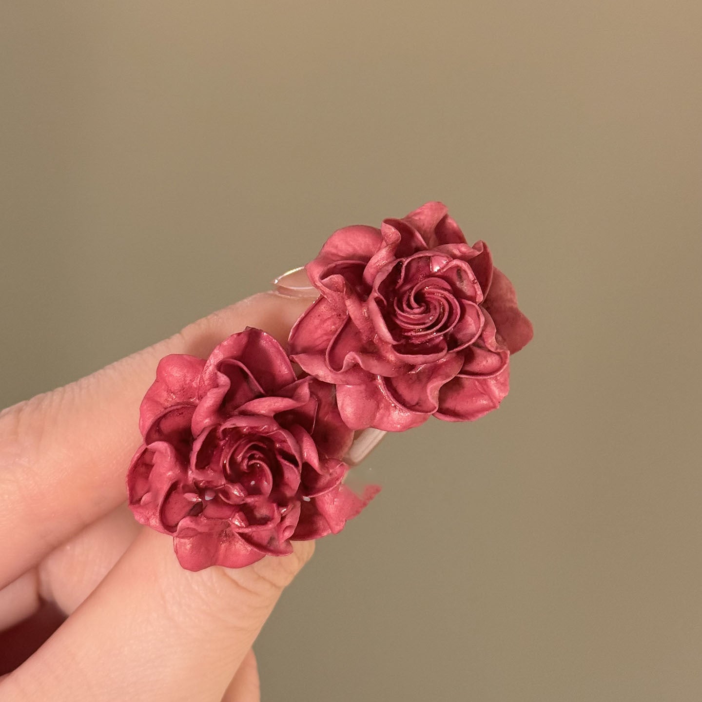 Elegant Floral Resin Rose Stud Earrings for Women with Stainless Steel Posts, Minimalist Fashion-Forward Everyday Ear Jewelry