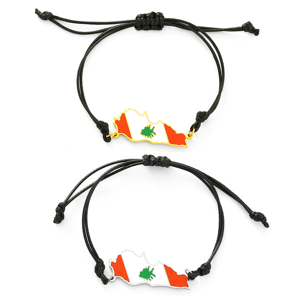Bracciale con ciondolo placcato in acciaio inossidabile, con geometria etnica, vintage, per coppie unisex
