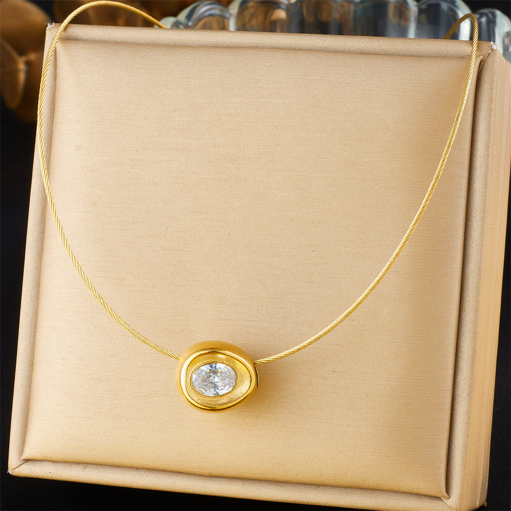 Minimalist Gold Plated Stainless Steel Layered Necklace with Heart Floral and Geometric Pendants