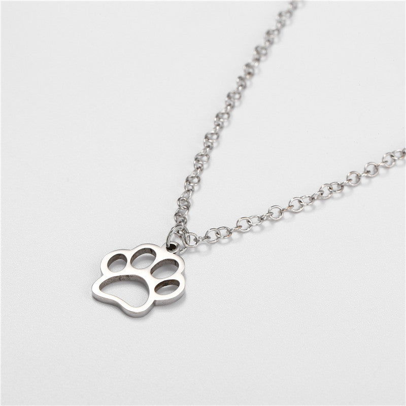 Minimalist Hip-hop Streetwear Geometric Titanium Steel Necklace with Stainless Steel Pendant Curb Chain Unisex
