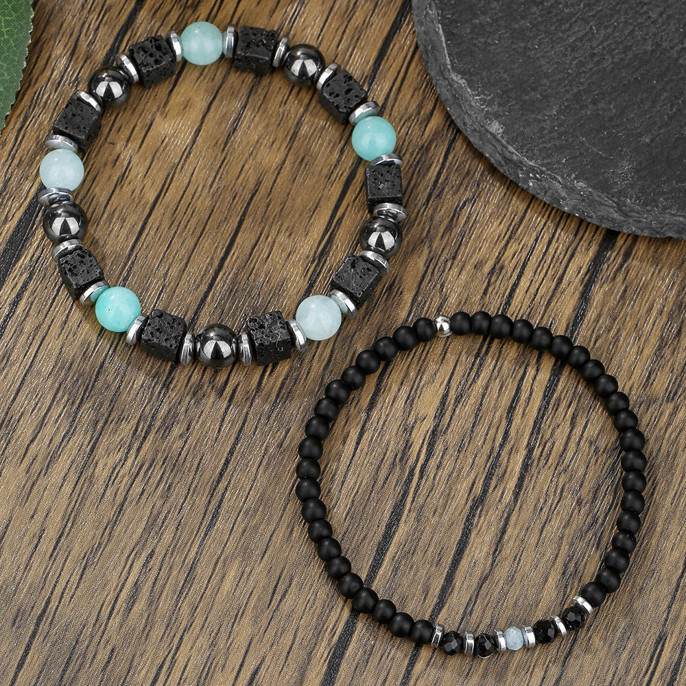 Vintage Ethnic Handmade Geometric Agate Bracelet