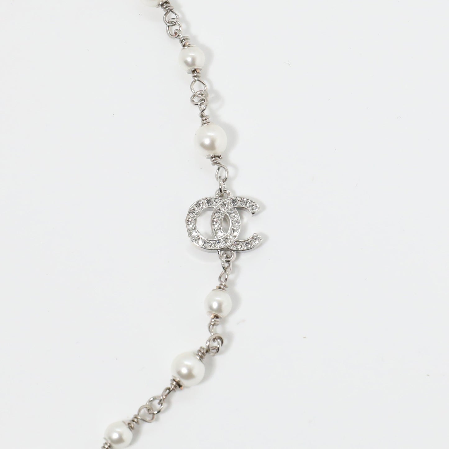 Collana Lusso Elegante Floreale Smalto Perle Artificiali per Donna