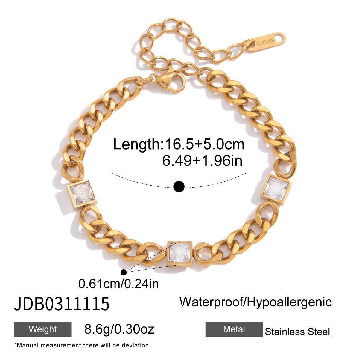 Minimalist Geometric Star Stainless Steel PVD Bracelet for Women