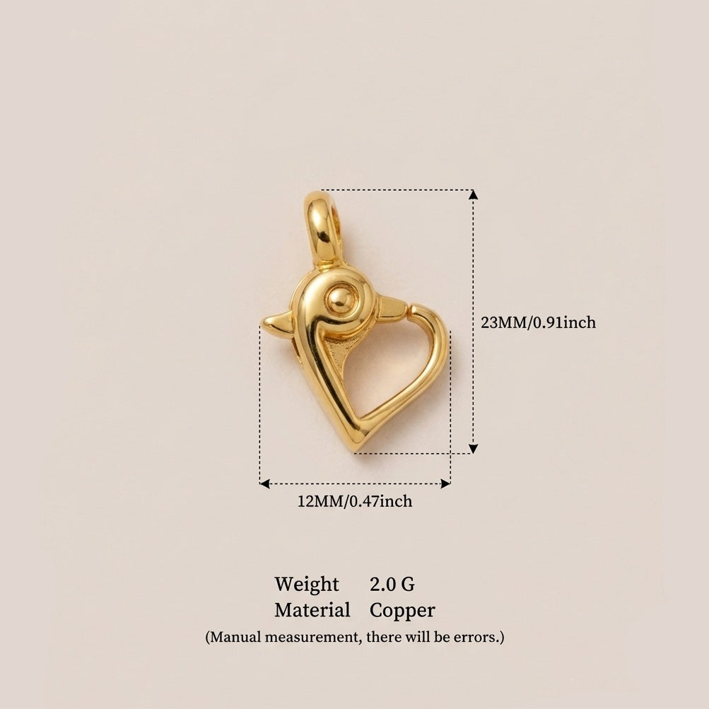 Vintage Round Stainless Steel 18K Gold Plated PVD DIY Charm Bar