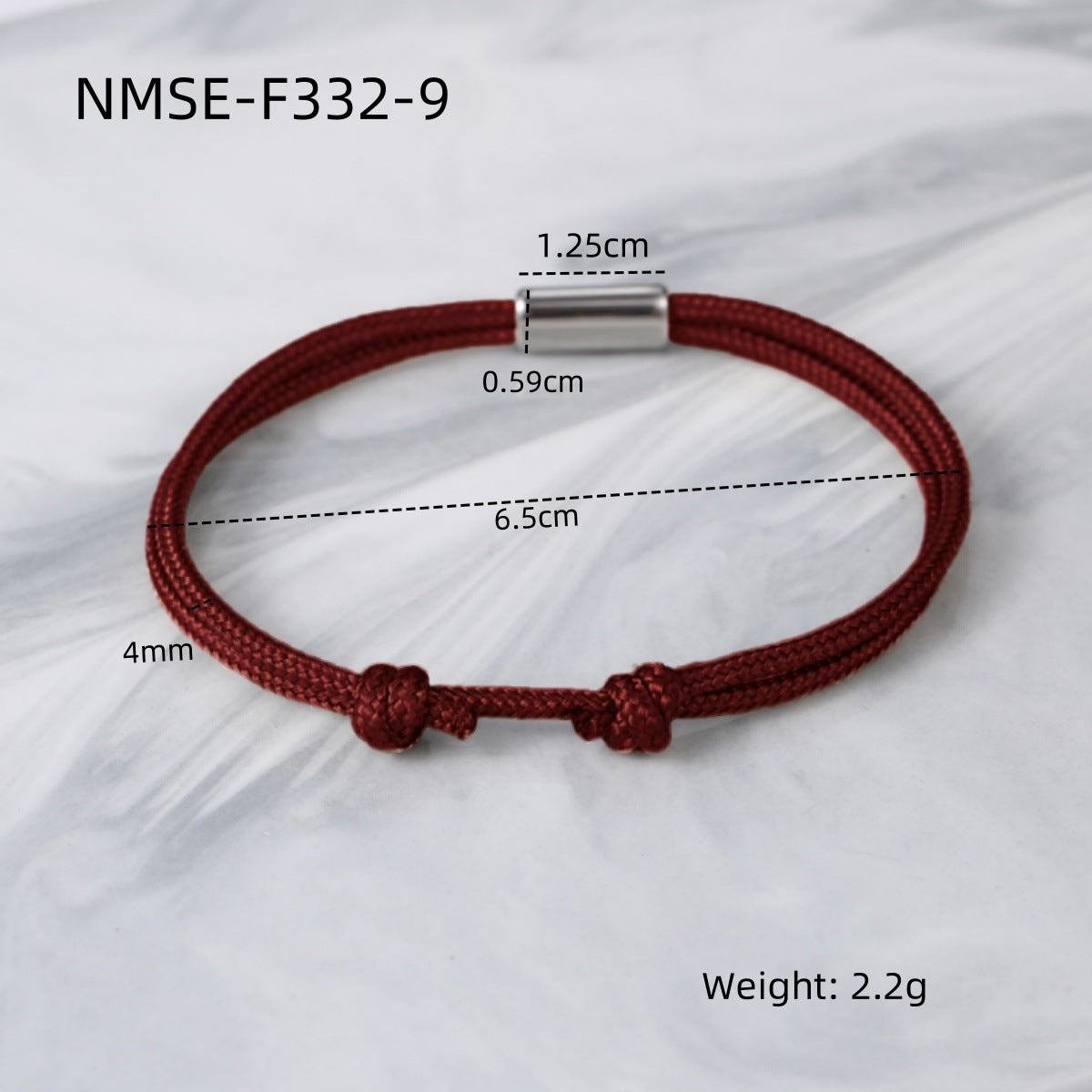 Elegant 18K Gold Plated Titanium Steel DIY Woven Adjustable Bracelet Charm Bar
