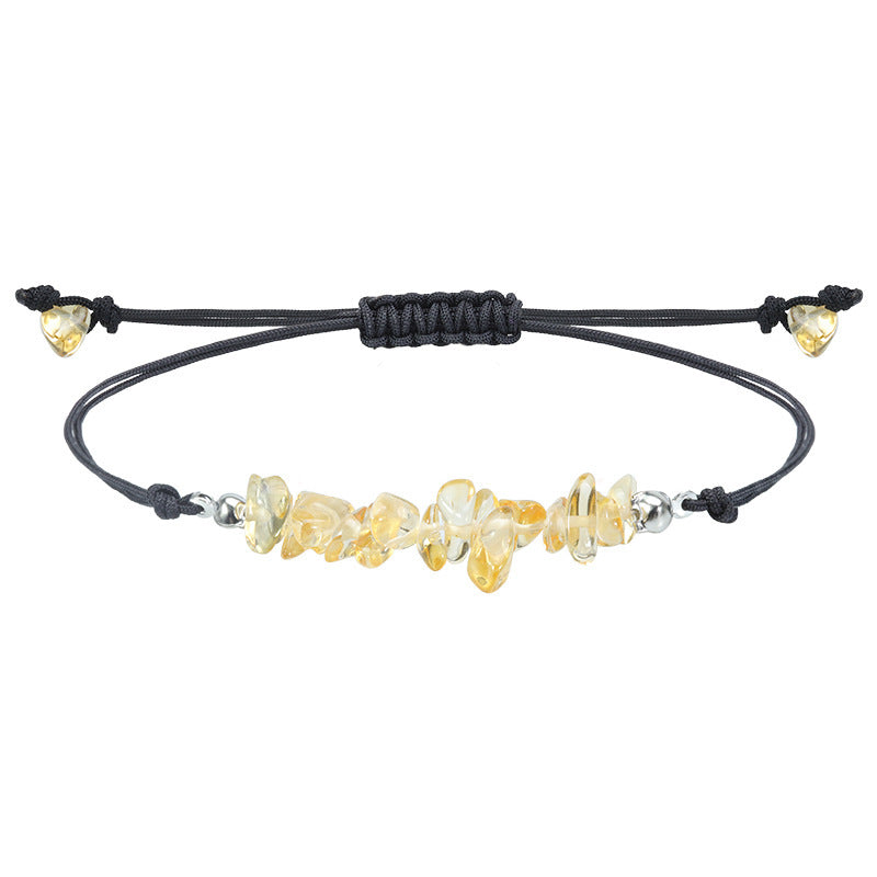 Elegant Geometric Crystal Beaded Bracelet Unisex Handmade Stone Jewelry
