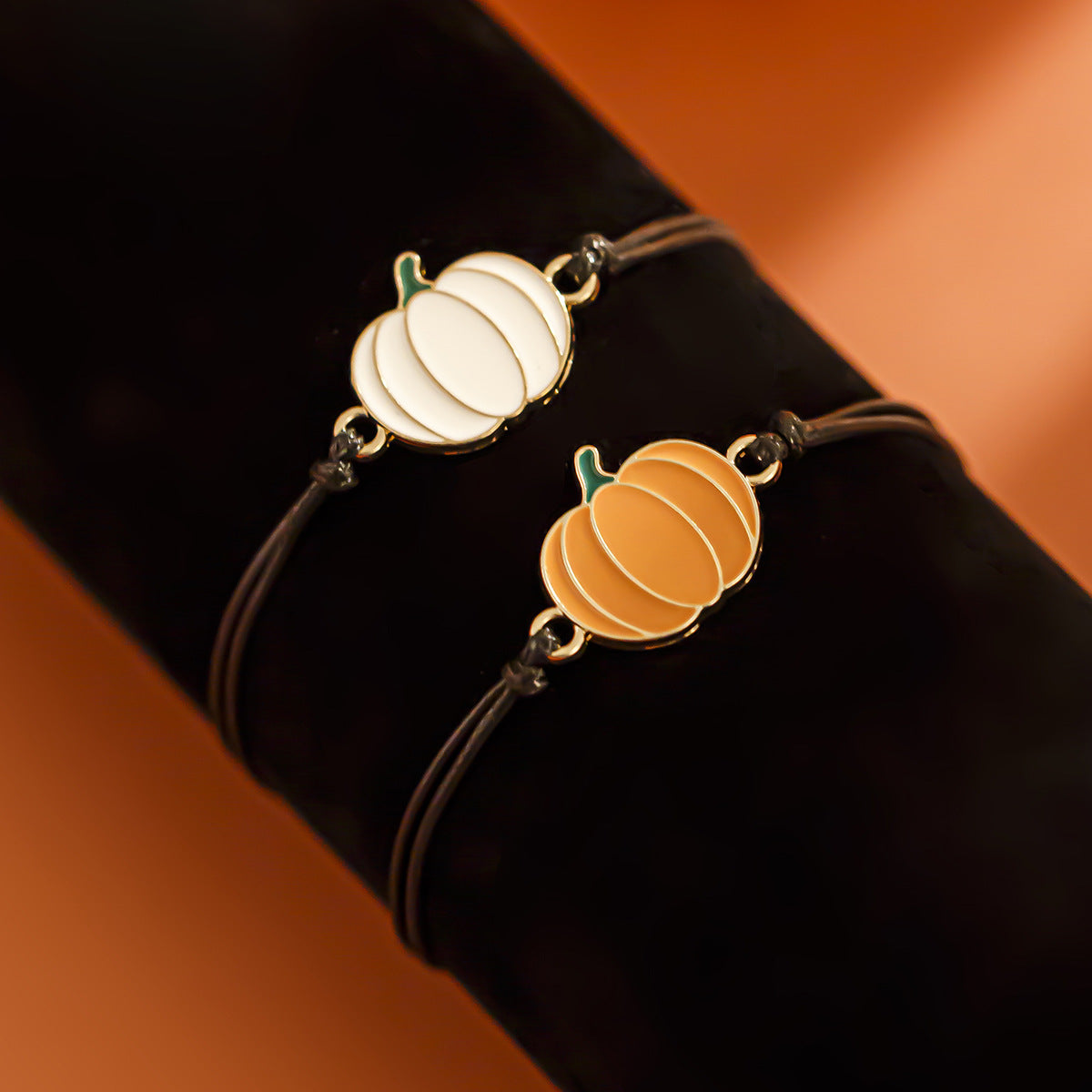Playful Halloween Ghost and Pumpkin Charm Bracelet for Women Alloy Electroplated Cartoon Style Accessory