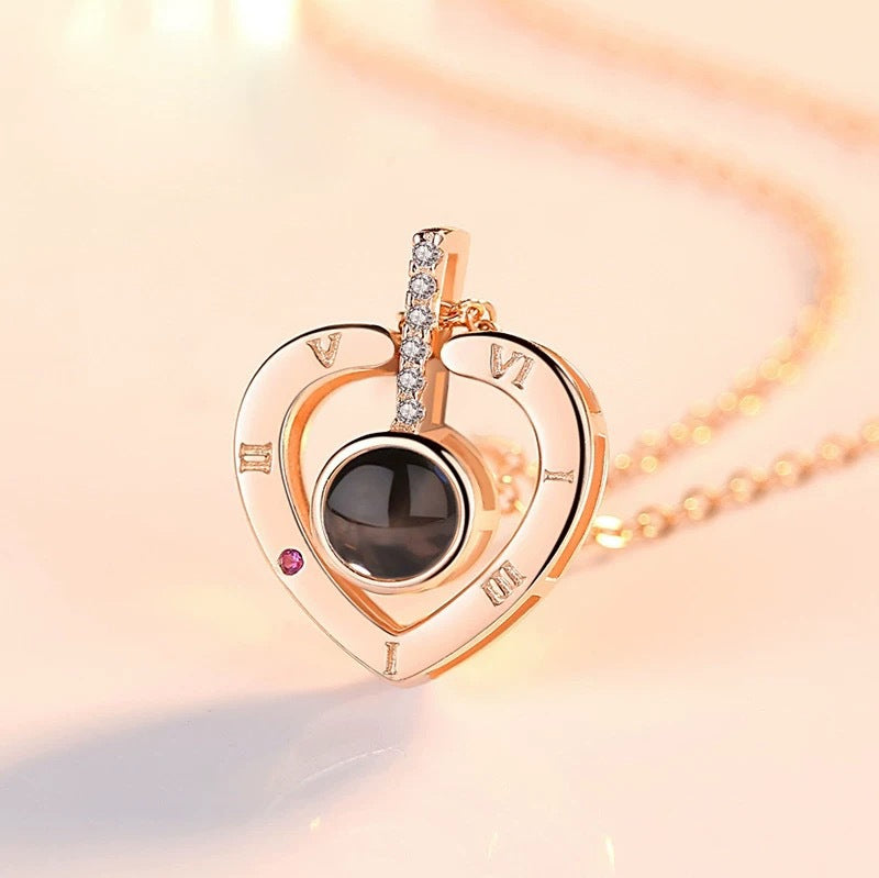 Minimalist Heart Titanium Steel Plated Necklace for Women