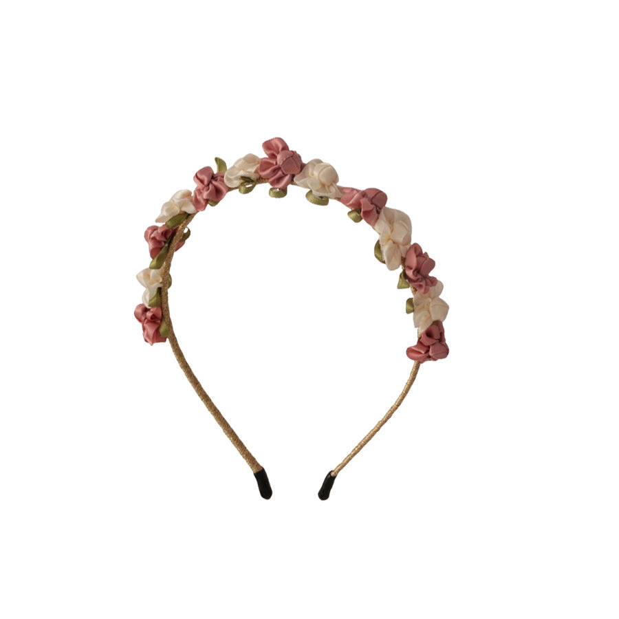Elegante Fascia per Capelli Floreale in Tessuto da Donna Stile Lusso Leggero Primaverile Accessorio per Capelli Moderno Minimalista per Uso Quotidiano e Pendolarismo in Ufficio
