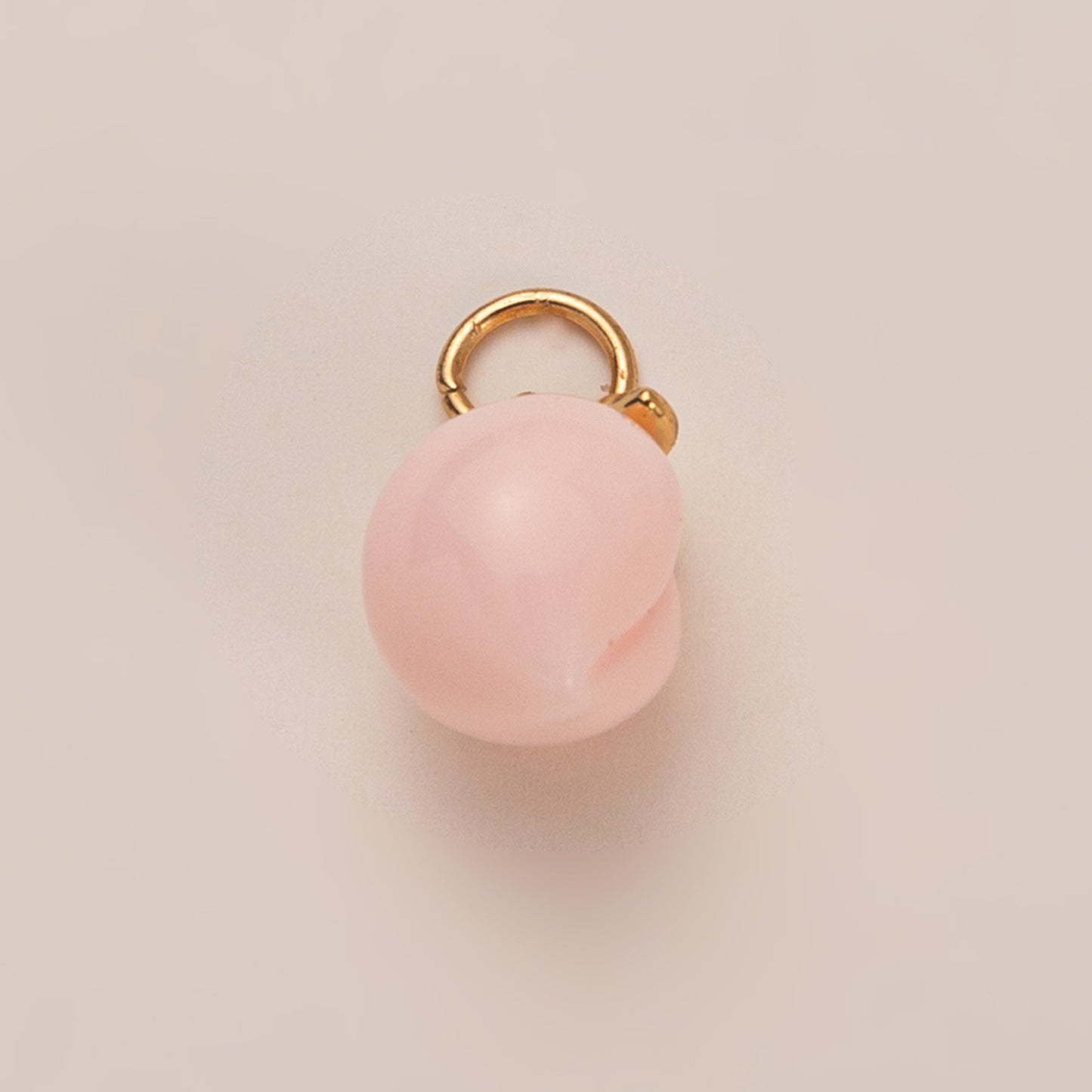 Minimalist Floral Print Brass PVD Plated Charm Bar
