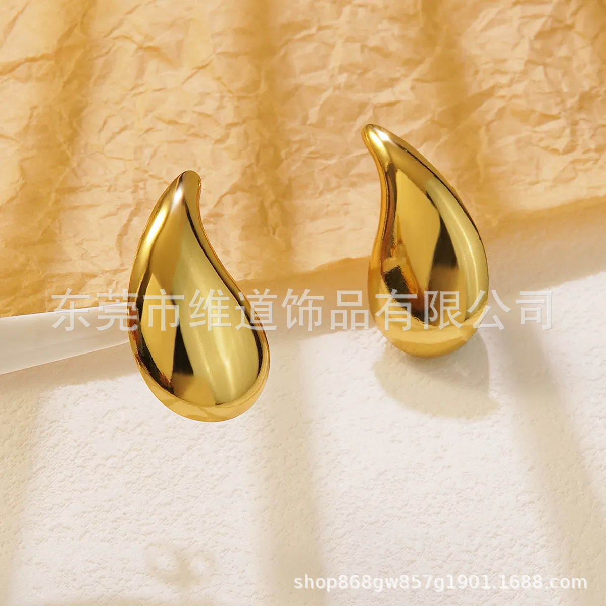 Sweet Floral Heart Teardrop Stainless Steel Earrings