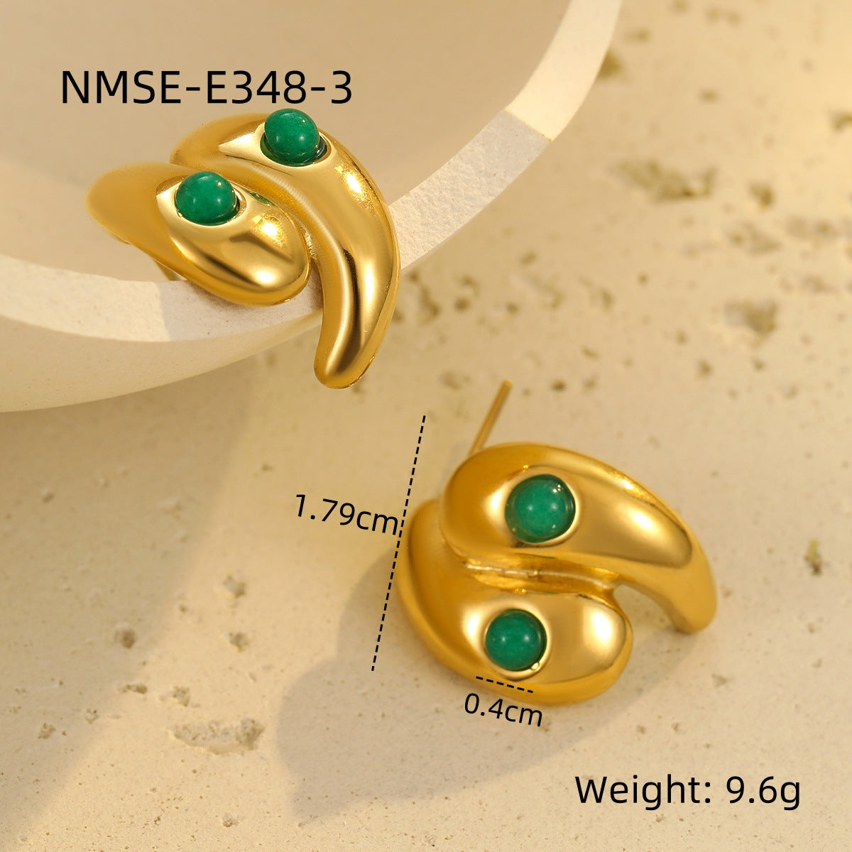 Elegante collar de acero inoxidable geométrico con borlas y corazón, chapado en oro de 18 quilates, para mujer