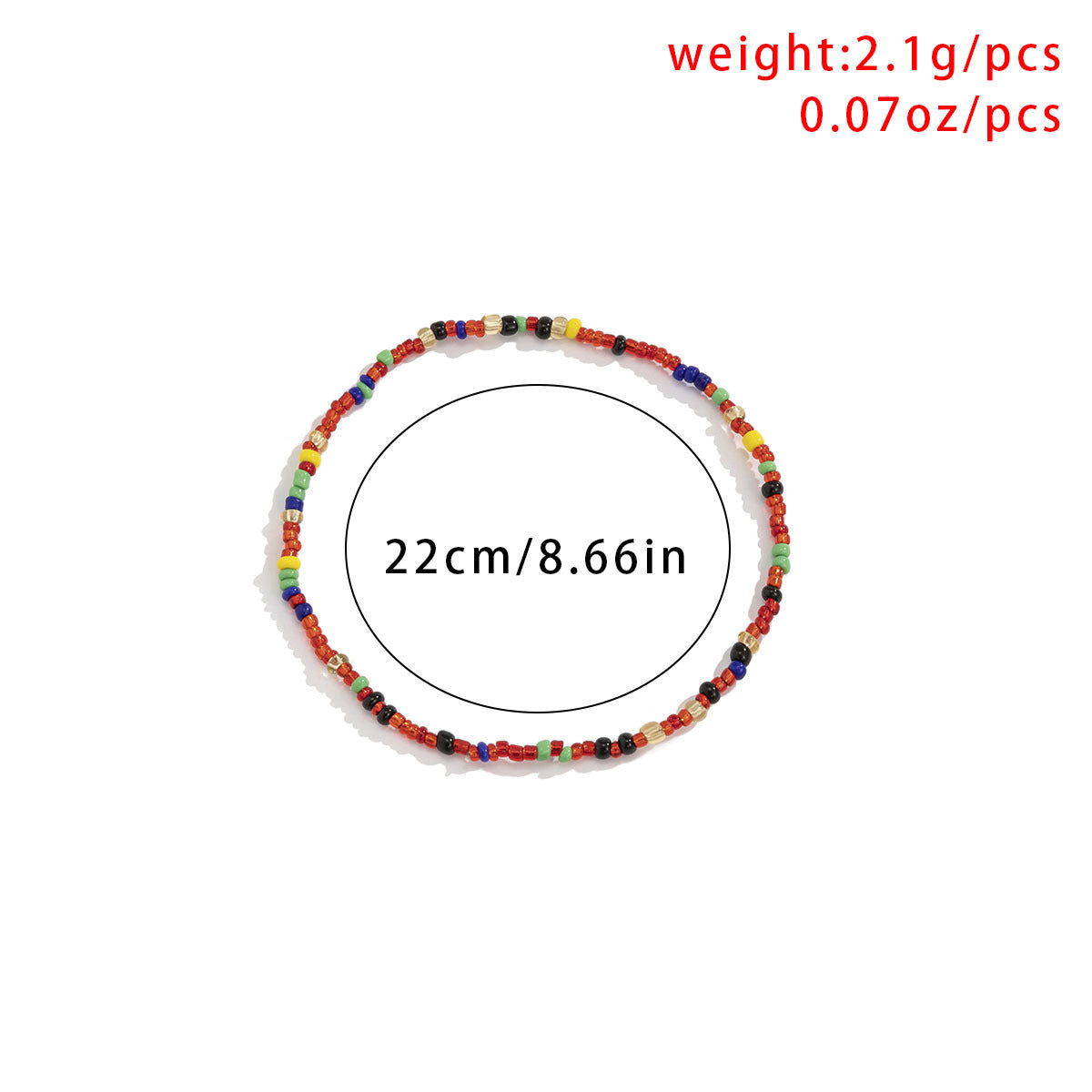 Minimalist Bohemian Ethnic Geometric Resin Anklet for Women