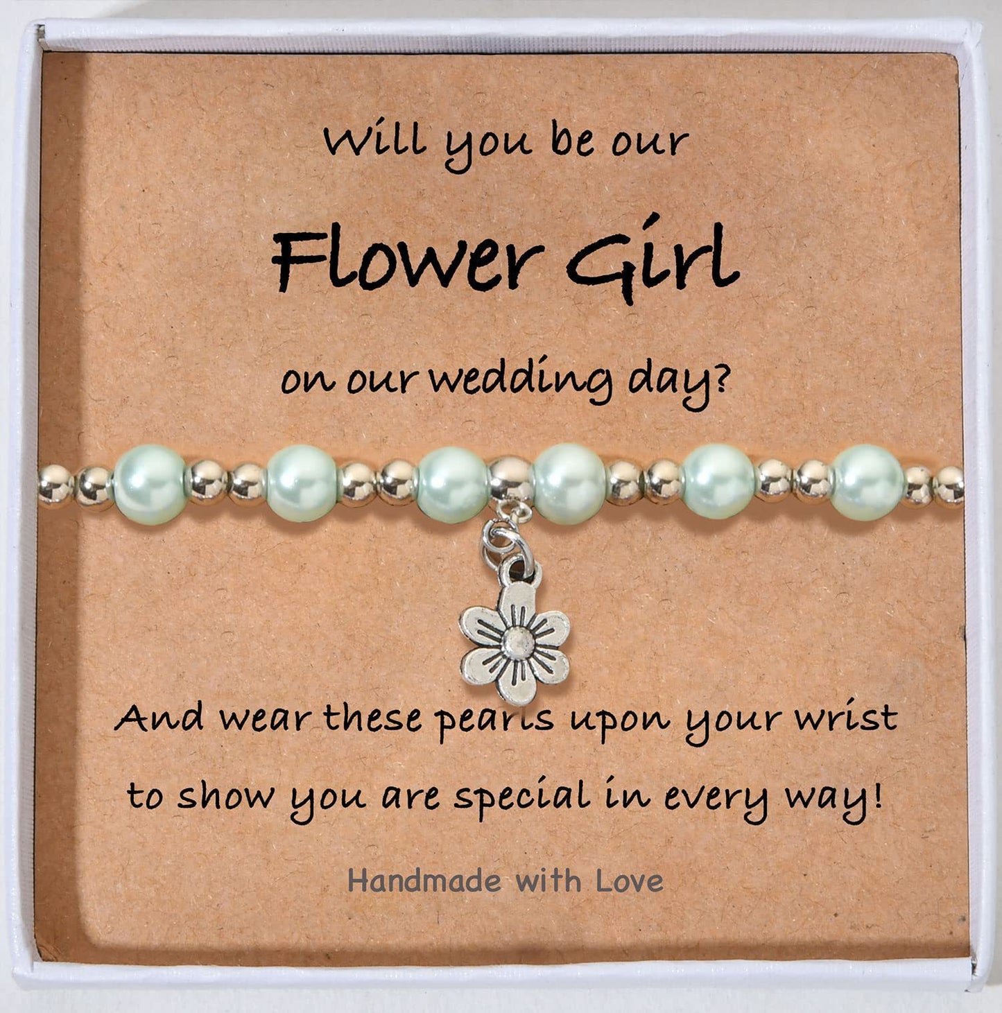 Minimalist Floral Pearl Alloy Bracelet for Women