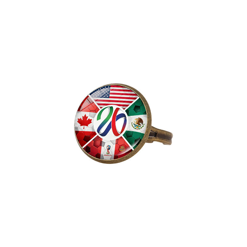 Sporty Geometric Alloy Plated Ring Unisex Fashion Jewelry